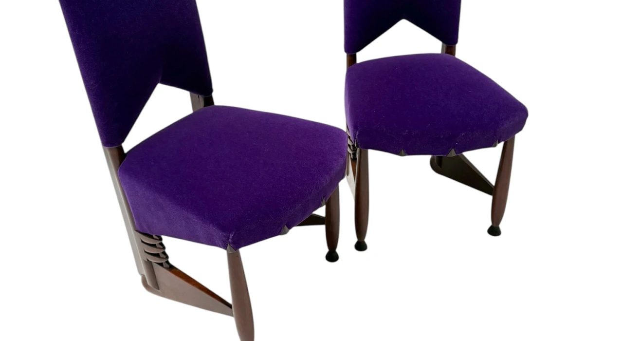 Pair of Amsterdamse School Chairs by Michel De Klerk for 't Woonhuys, 1916